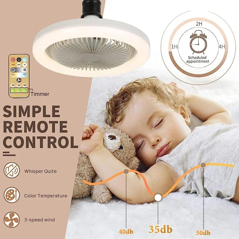 Ventilador de Teto com Luminária