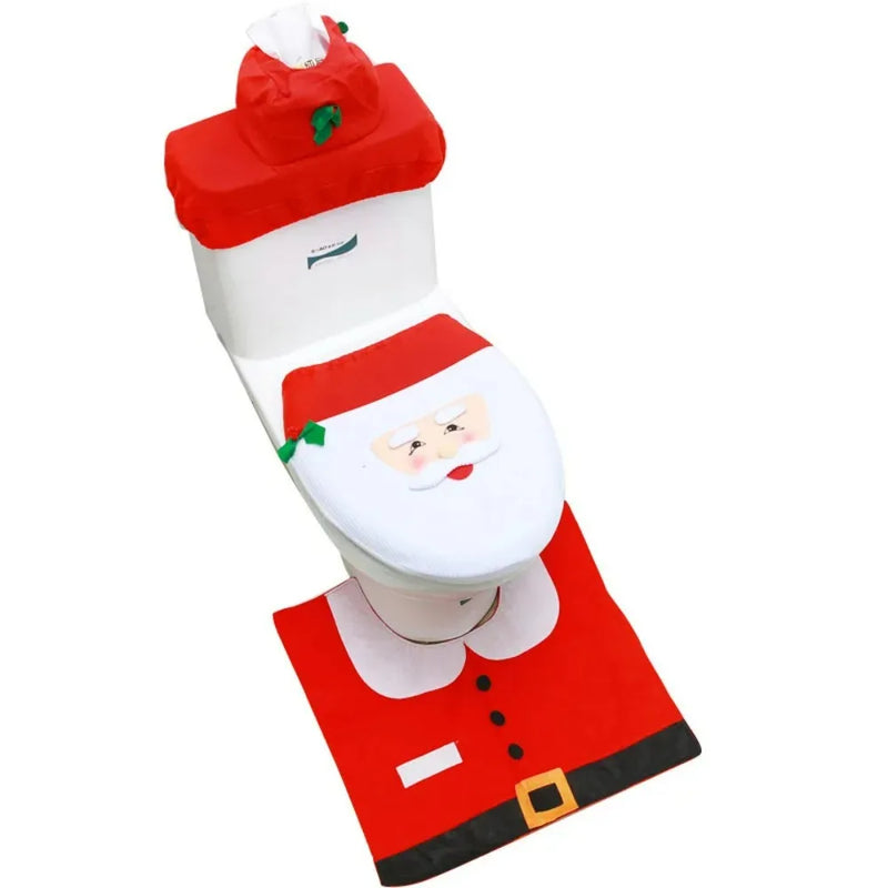 Kit de Decoração de Natal para Banheiro