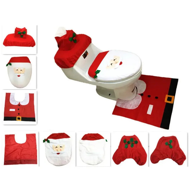 Kit de Decoração de Natal para Banheiro